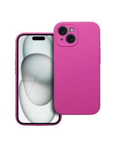 Coque en SILICONE 2mm pour IPHONE 15 rose