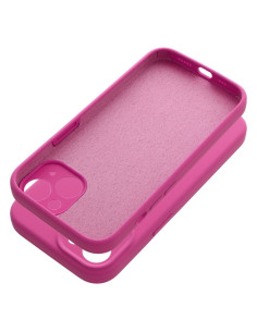 Coque en SILICONE 2mm pour IPHONE 15 rose 2