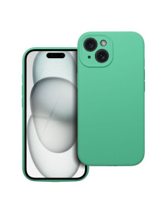 Coque en SILICONE 2mm pour IPHONE 15 menthe