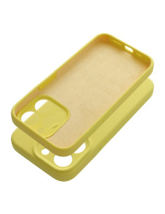 Coque SILICONE 2mm pour IPHONE 15 Pro jaune