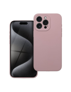Coque SILICONE 2mm pour IPHONE 15 Pro Max rose poudré