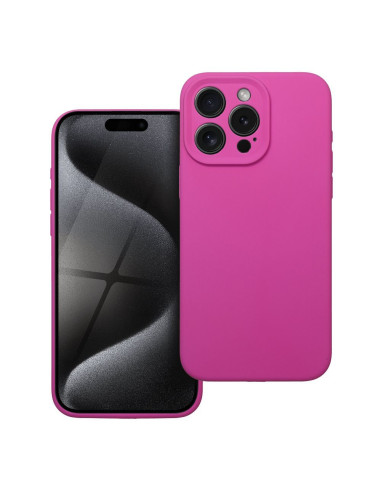 Coque SILICONE 2mm pour IPHONE 15 Pro Max rose