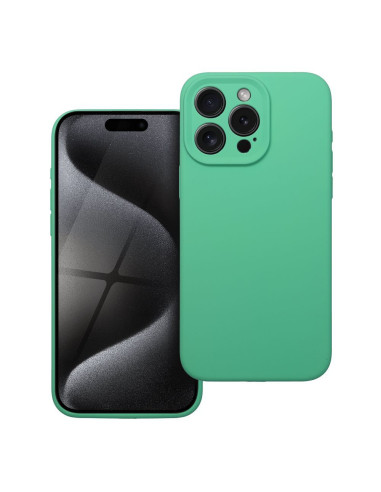 Coque SILICONE 2mm pour IPHONE 15 Pro Maxt menthe