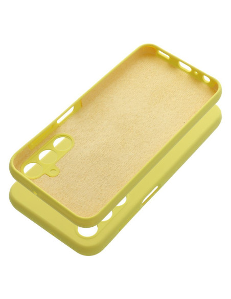 Coque en SILICONE 2mm pour SAMSUNG A25 5G jaune