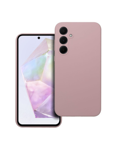 Coque en SILICONE 2mm pour SAMSUNG A35 5G rose poudré