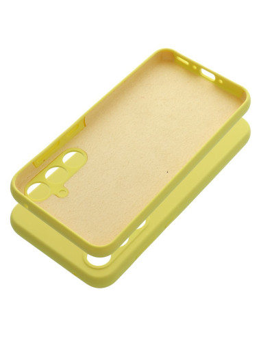Coque en SILICONE 2mm pour SAMSUNG A35 5G jaune