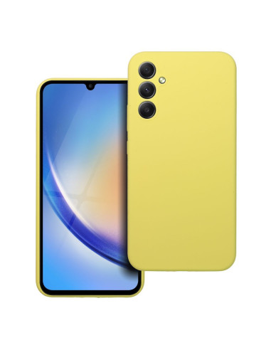 Coque en SILICONE 2mm pour SAMSUNG A34 5G jaune