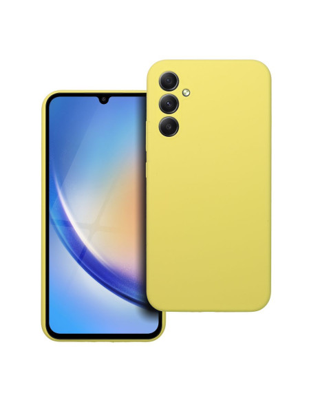 Coque en SILICONE 2mm pour SAMSUNG A34 5G jaune