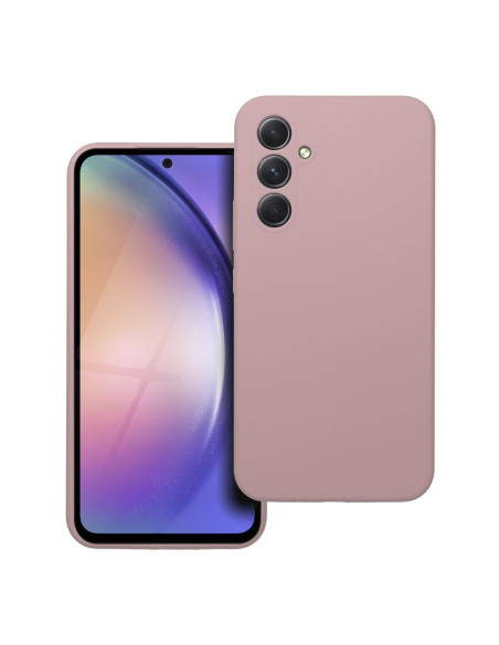 Coque en SILICONE 2mm pour SAMSUNG A54 5G rose poudré