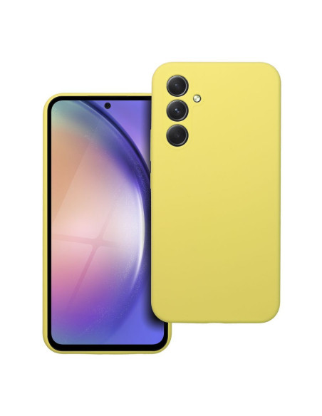 Coque en SILICONE 2mm pour SAMSUNG A54 5G jaune