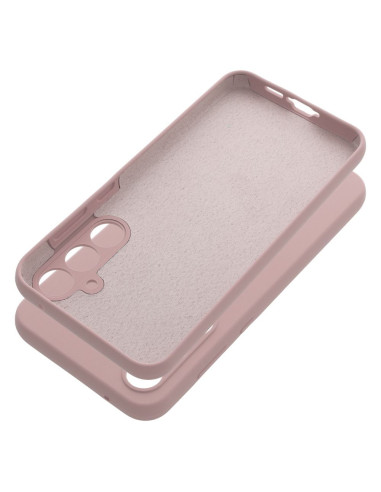 Coque en SILICONE 2mm pour SAMSUNG A55 5G rose poudré