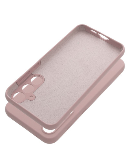 Coque en SILICONE 2mm pour SAMSUNG A55 5G rose poudré