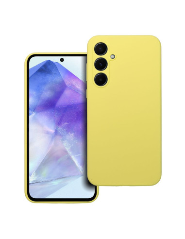 Coque en SILICONE 2mm pour SAMSUNG A55 5G jaune