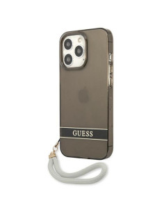 Véritable GUESS Case GUHCP13LHTSGSK pour iPhone 13 PRO (Translucide / noir) 2