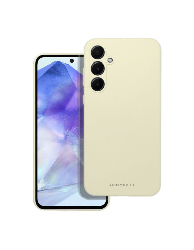 Roar Cloud-Skin Case - pour Samsung Galaxy A55 5G Jaune clair