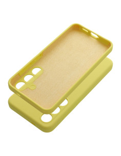 Coque en SILICONE 2mm pour SAMSUNG S24 jaune