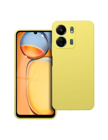 Coque en SILICONE 2mm pour XIAOMI REDMI 13C jaune