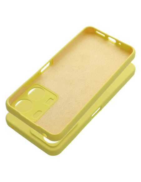 Coque en SILICONE 2mm pour XIAOMI REDMI 13C jaune