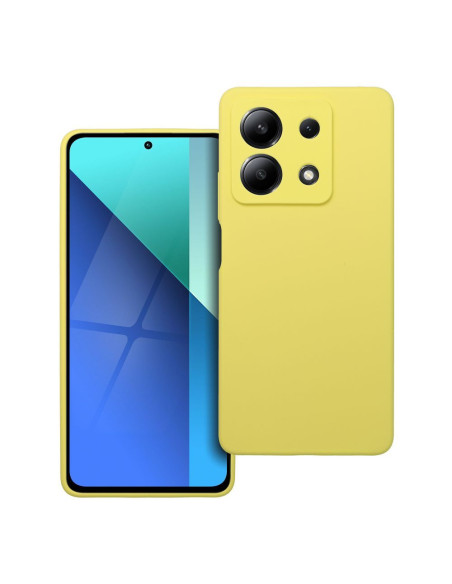 Coque en SILICONE 2mm pour XIAOMI REDMI NOTE 13 5G jaune