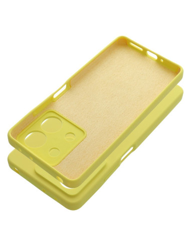 Coque en SILICONE 2mm pour XIAOMI REDMI NOTE 13 5G jaune