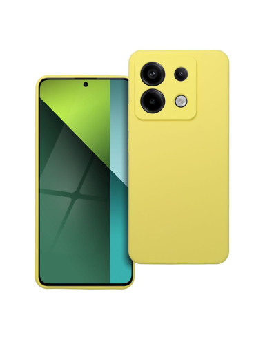 Coque en SILICONE 2mm pour XIAOMI REDMI NOTE 13 Pro 5G jaune
