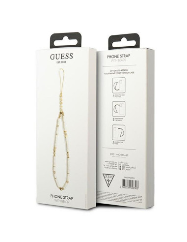 Guess GUSTPEARW Phone Strap blanc