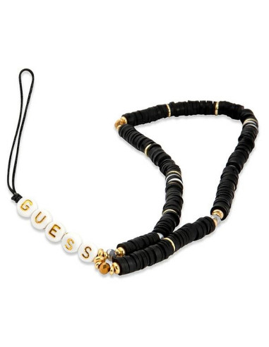 GUESS phone strap GUSTPEARK (Heishi Beads) black
