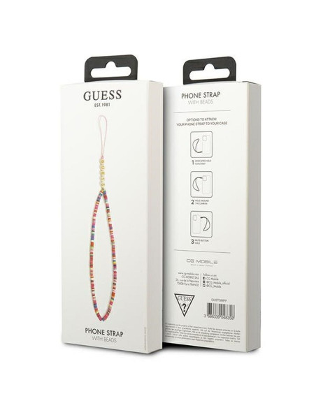 Pendentif Guess GUSTGMPP Phone Strap multicolore rose