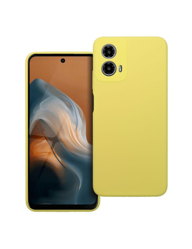 Coque en SILICONE 2mm pour MOTOROLA G34 5G jaune