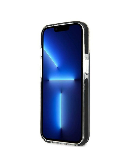 Véritable KARL LAGERFELD Case KLHCP13STPEKCK pour iPhone 13 MINI (K C Bodies / noir)
