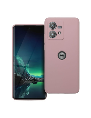 Coque en SILICONE 2mm pour MOTOROLA EDGE 40 Neo rose poudré