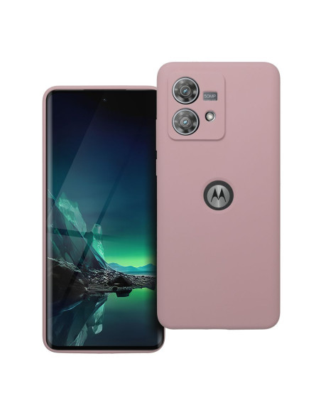 Coque en SILICONE 2mm pour MOTOROLA EDGE 40 Neo rose poudré
