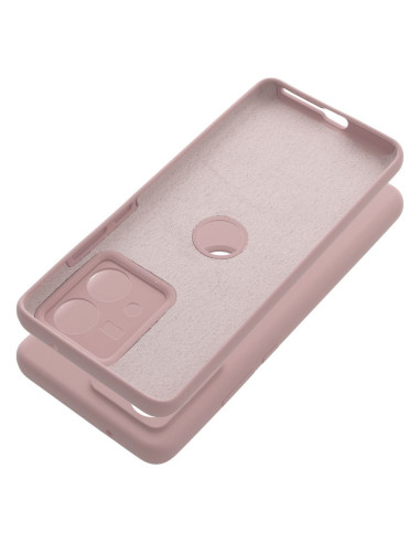 Coque en SILICONE 2mm pour MOTOROLA EDGE 40 Neo rose poudré