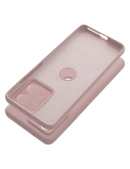 Coque en SILICONE 2mm pour MOTOROLA EDGE 40 Neo rose poudré