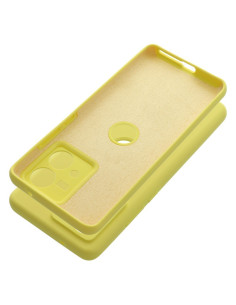 Coque en SILICONE 2mm pour MOTOROLA EDGE 40 Neo jaune 2