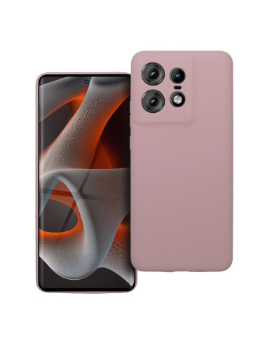Coque en SILICONE 2mm pour MOTOROLA EDGE 50 Pro rose poudré