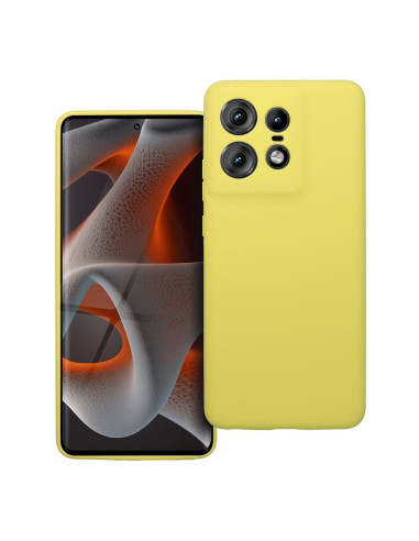 Coque en SILICONE 2mm pour MOTOROLA EDGE 50 Pro jaune