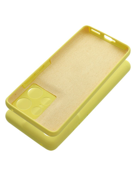 Coque en SILICONE 2mm pour MOTOROLA EDGE 50 Pro jaune