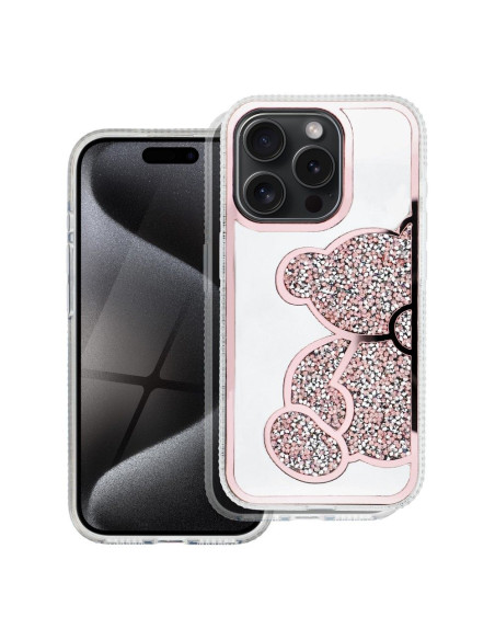Coque TEDDY BEAR pour IPHONE 12 / 12 PRO rose