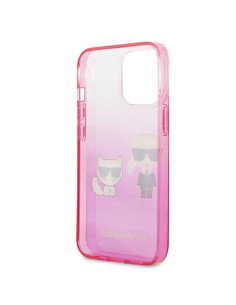 Véritable KARL LAGERFELD Case KLHCP13LTGKCP pour iPhone 13 PRO (K Choupette Centered / Pink) 2