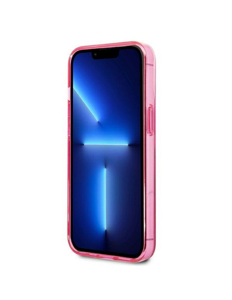 Véritable KARL LAGERFELD Case KLHCP13LTGKCP pour iPhone 13 PRO (K Choupette Centered / Pink)