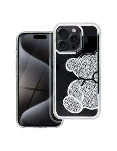 Coque TEDDY BEAR pour IPHONE 13 PRO argenté