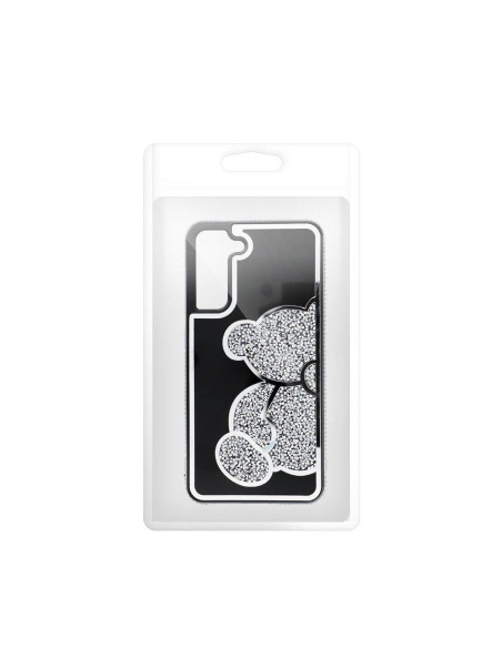 Coque TEDDY BEAR pour SAMSUNG S22 argenté