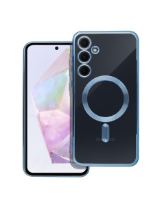 ELECTRO MAG COVER Coque compatible avec MagSafe pour SAMSUNG A35 bleu