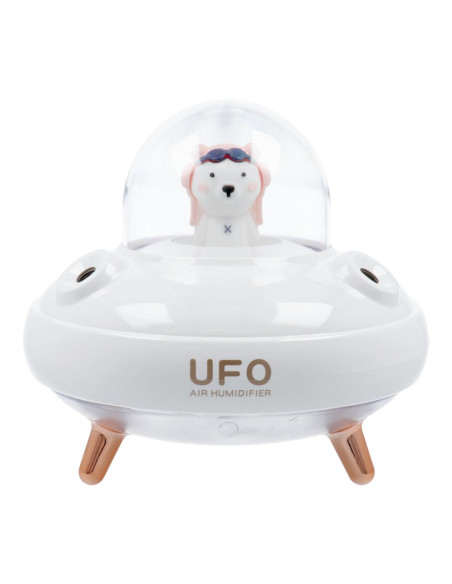 Humidificateur/diffuseur d'aromathérapie UFO blanc