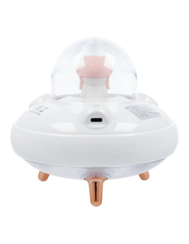 Humidificateur/diffuseur d'aromathérapie UFO blanc