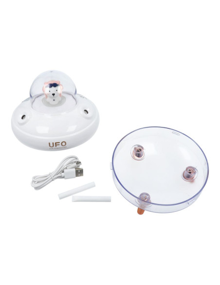 Humidificateur/diffuseur d'aromathérapie UFO blanc