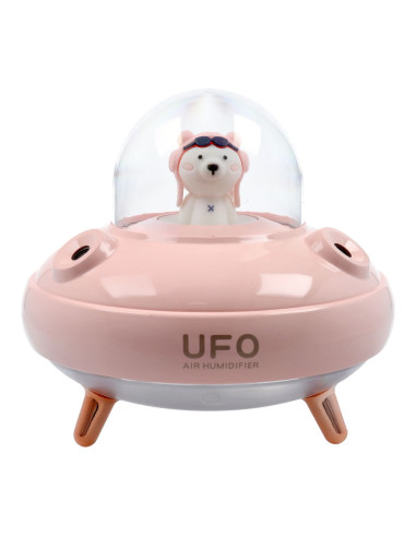 Humidificateur/diffuseur d'aromathérapie UFO rose