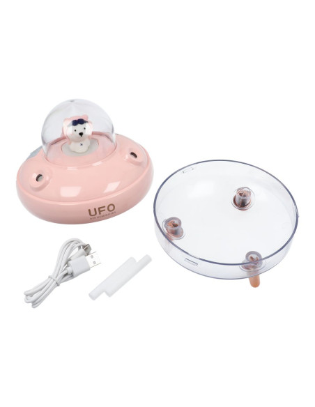 Humidificateur/diffuseur d'aromathérapie UFO rose