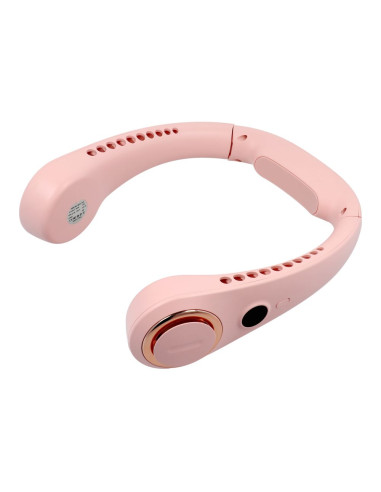 Ventilateur de nuque portable F50 rose
